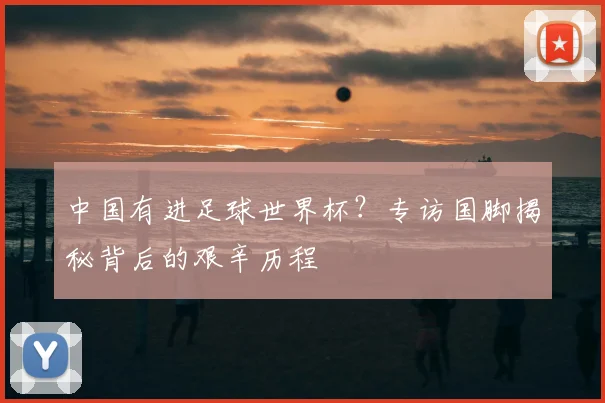 中国有进足球世界杯？专访国脚揭秘背后的艰辛历程